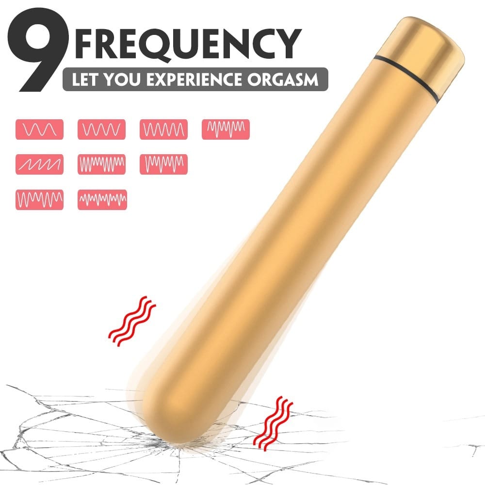 Seed 4 Metal Bullet Vibrator - 9 Speeds, Rechargeable & Waterproof