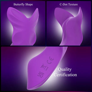 Lily Butterfly Vibrator - Butterfly Shape and C-Dot Texture Detail
