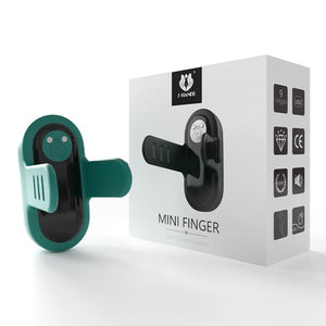 Mini Finger Vibrator with Packaging - Green