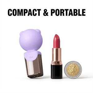 Mini Bear Bullet Vibrator - Compact and Portable Size Comparison