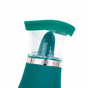 Honey Pistil tongue vibrator - dark green color variant