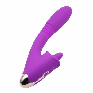 Condice 2-in-1 rabbit vibrator in purple - front view