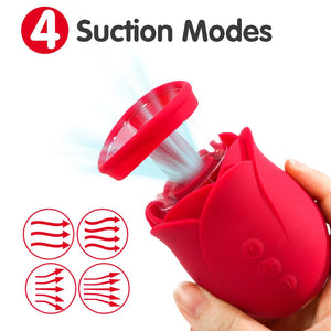 Flower Dance tongue licking vibrator - control buttons and vibration settings