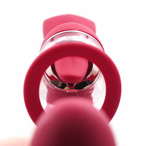 Sandra vibrator clitoral suction head - close-up view