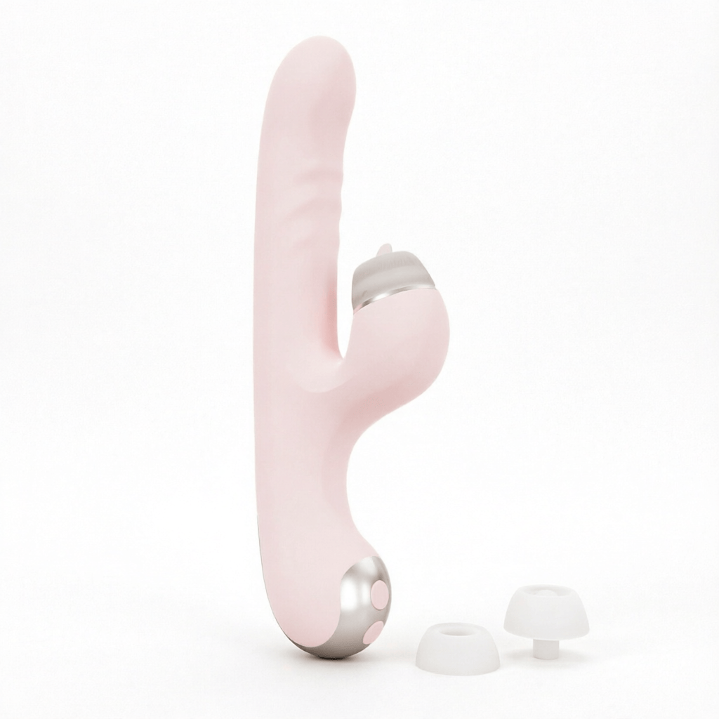 5-in-1 Thrusting Vibrator - White Background