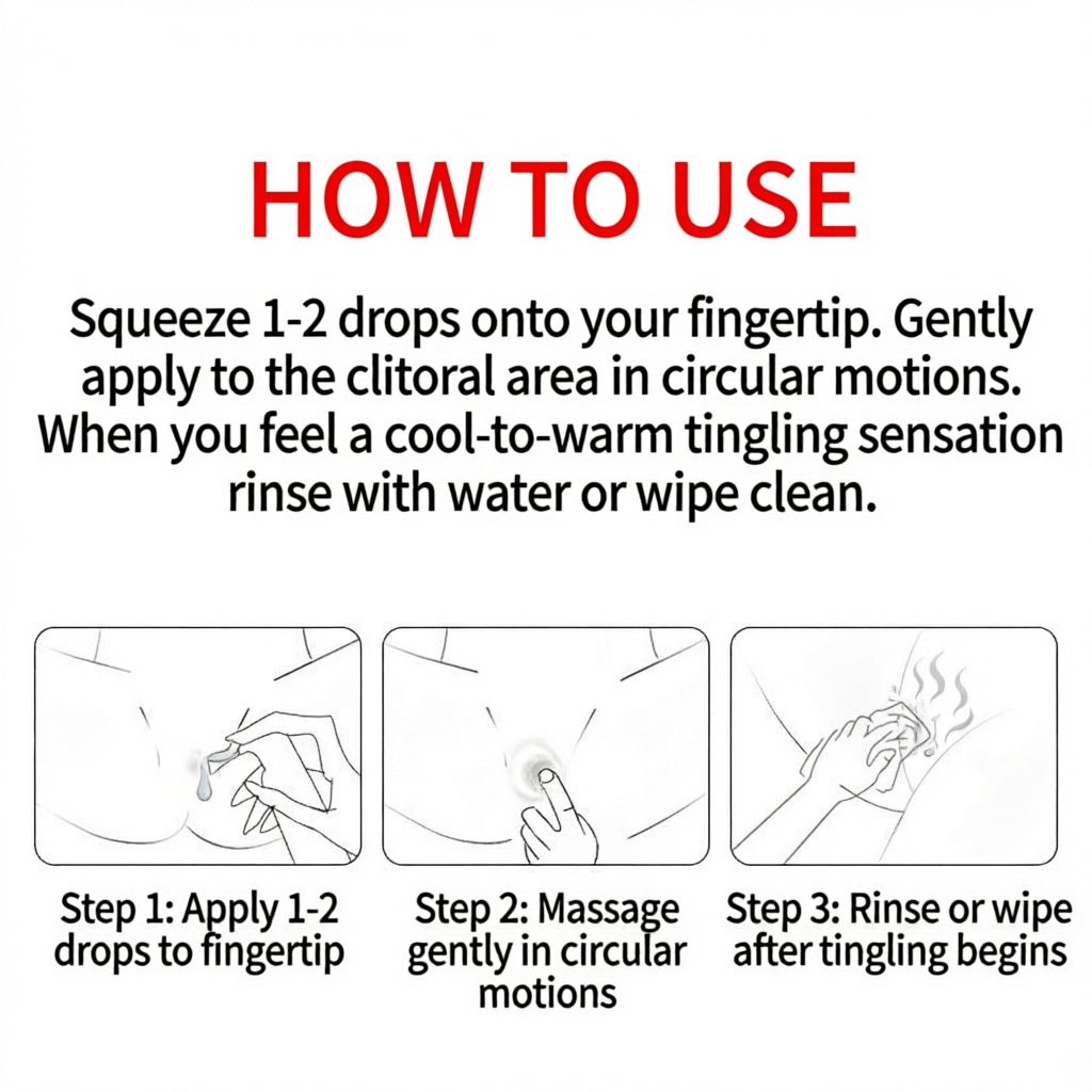 Clary Sage Arousal Serum - How To Use Instructions