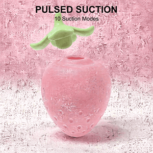 Strawberry Sucking Vibrator - Pulsed Suction Modes