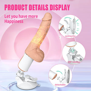 Patton Thrusting Realistic Dildo Machine - close-up detail shot