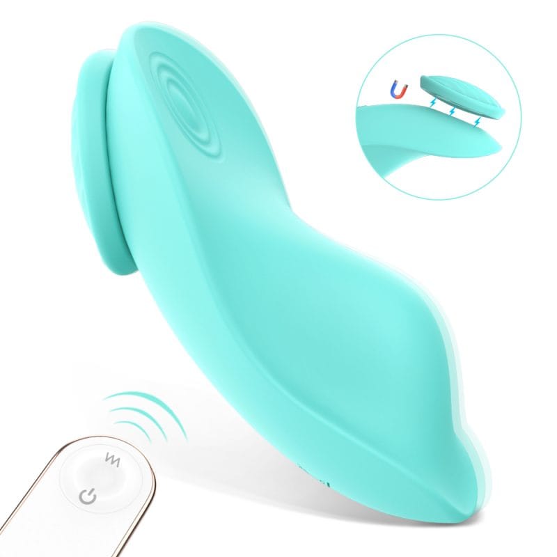 Magnetic Wearable Panty Vibrator - Tiffany Blue