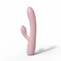 Thrusting Heated Vibrator - Pink White Background