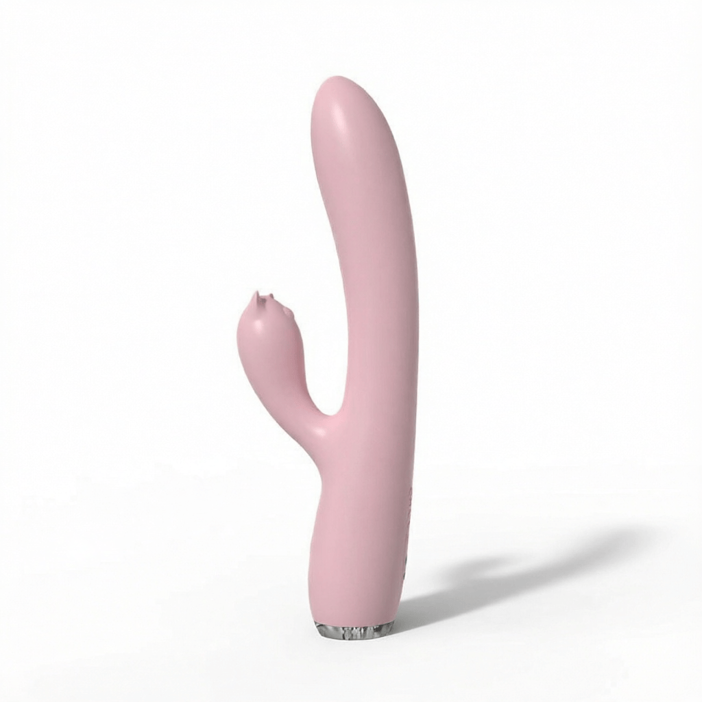 Thrusting Heated Vibrator - Pink White Background