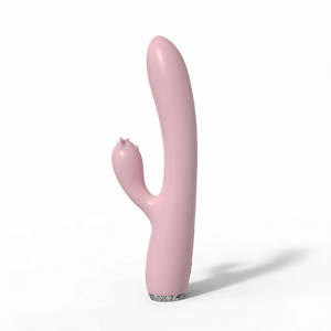 Thrusting Heated Vibrator - Pink White Background