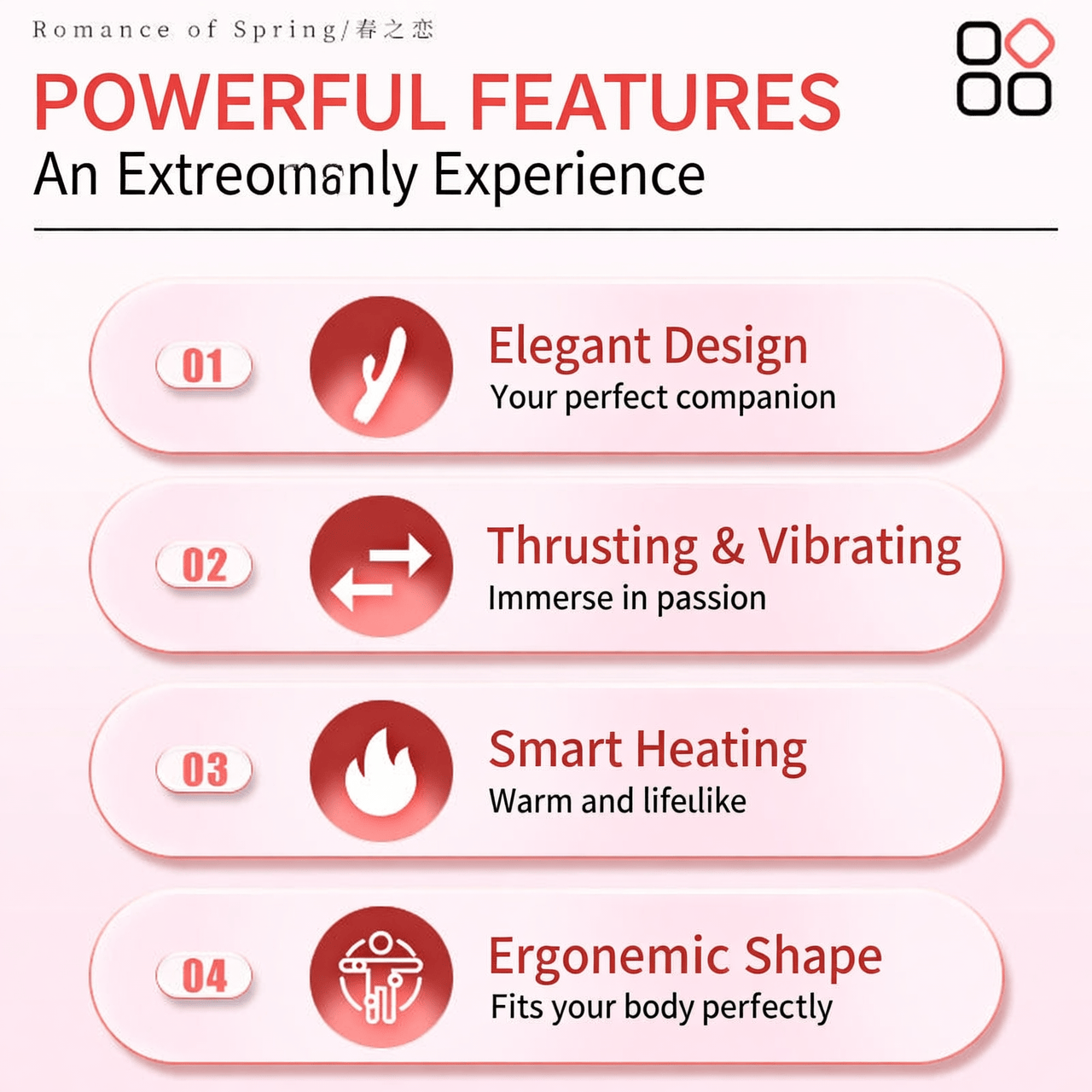 Thrusting Heated Vibrator - 4 Powerful Features