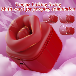 Kiss Box tongue licking swing motion