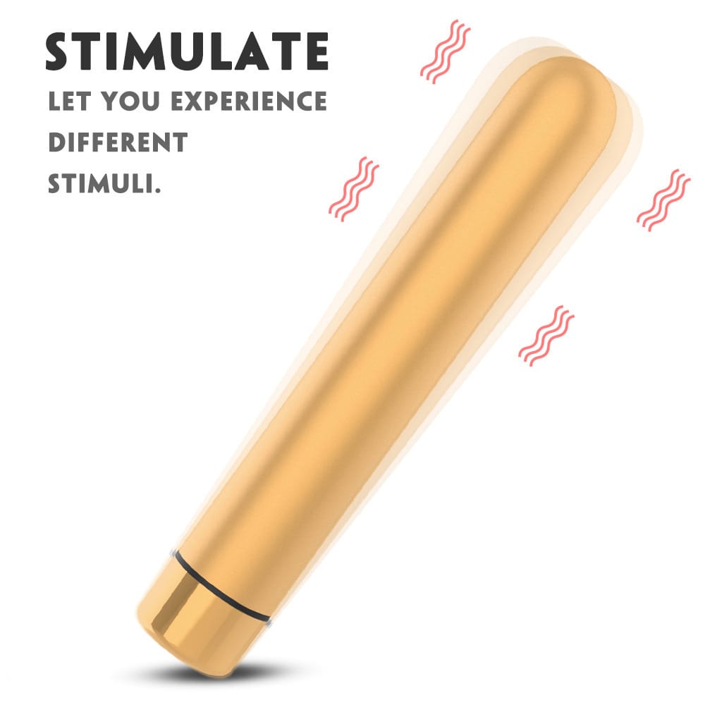 Seed 4 Metal Bullet Vibrator - side profile angle