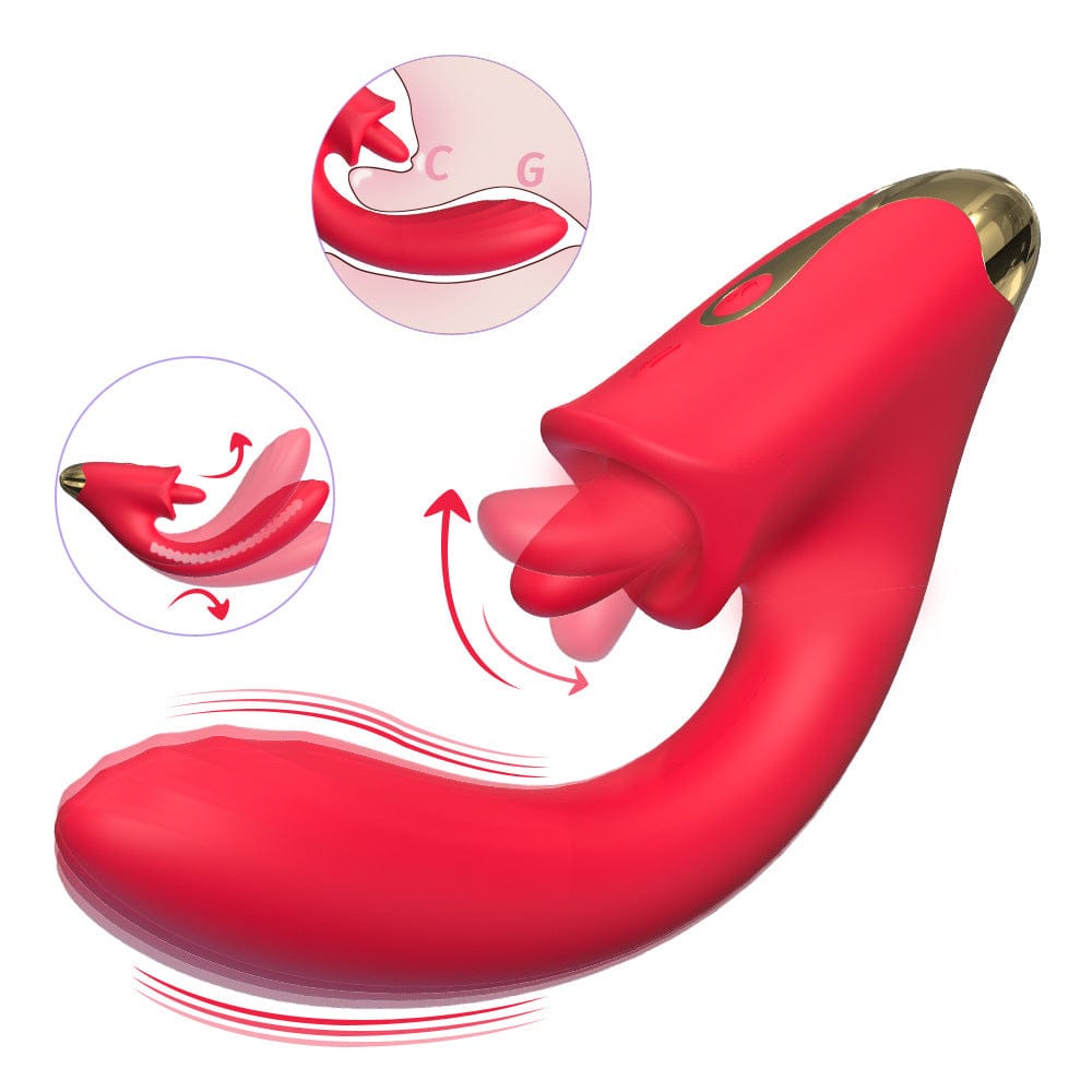 Tapping Vibrator with Clitoral Flicker - Image 3