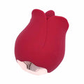 Rose Tongue Licking Vibrator - Pink Flower Design with Soft Silicone Tip