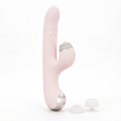 5-in-1 Thrusting Vibrator - White Background