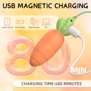 Carrot mini vibrator magnetic USB charging