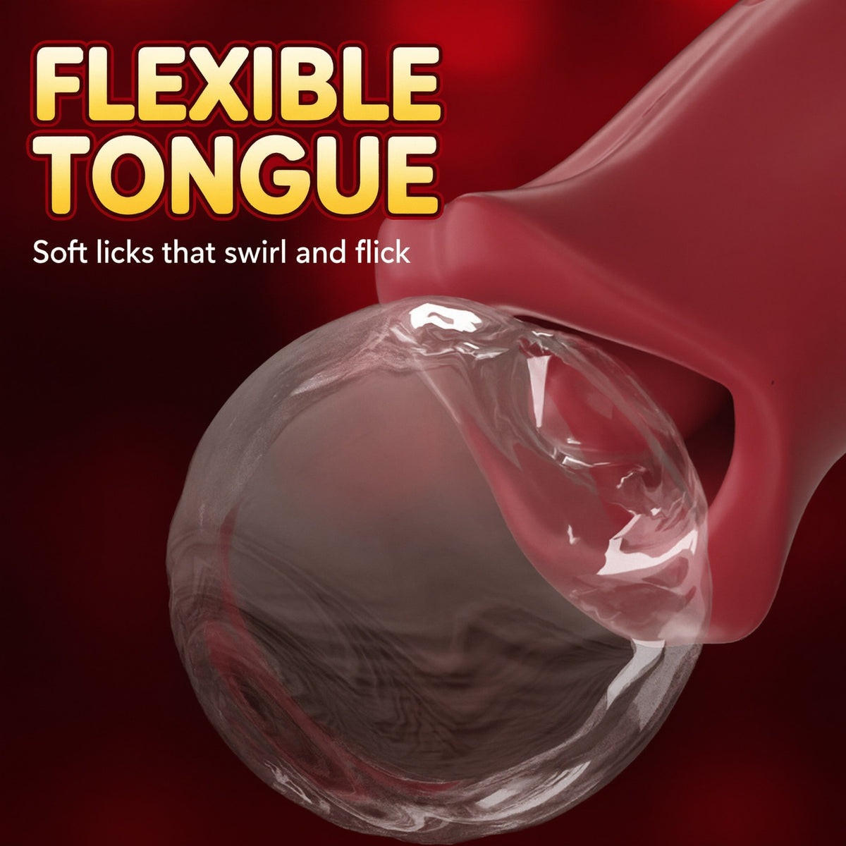 Sex Lips flexible tongue — soft licks that swirl and flick