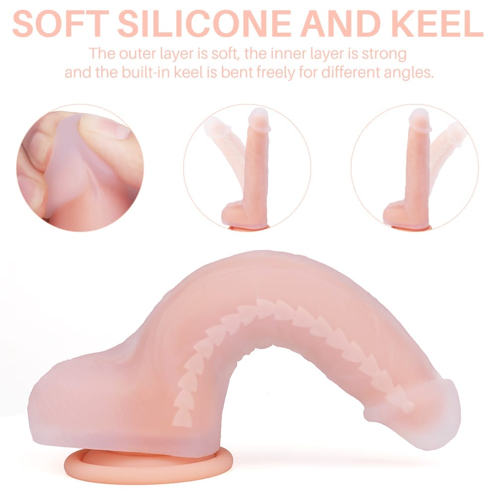 Tarzan Dual-Layer Bendable Dildo - product feature highlight