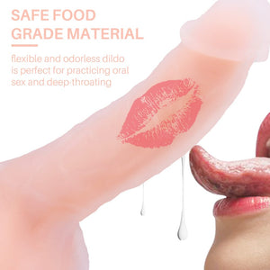 Tarzan Dual-Layer Bendable Dildo - design and shape close-up