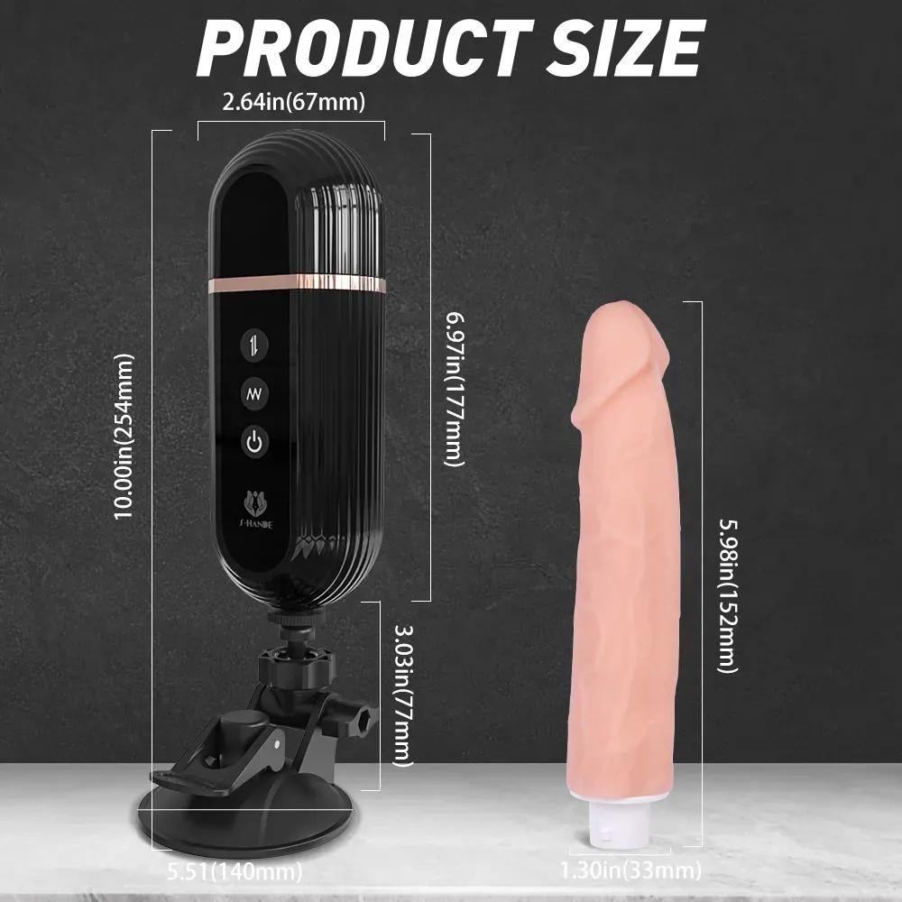 Gatling Compact Thrusting Dildo Machine - side profile angle