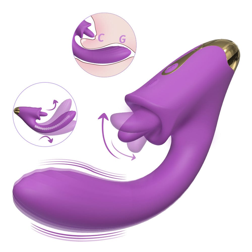 Tapping Vibrator with Clitoral Flicker - Image 2